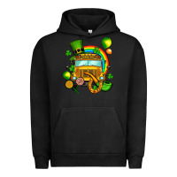 Pigment Black St. Patrick's school bus Urban Hoodie - OliviaCreatesArt