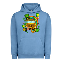 Pigment Pebble Blue St. Patrick's school bus Urban Hoodie - OliviaCreatesArt