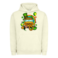 Pigment Pistachio St. Patrick's school bus Urban Hoodie - OliviaCreatesArt