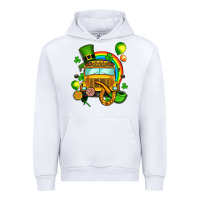 White St. Patrick's school bus Urban Hoodie - OliviaCreatesArt