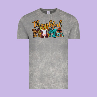Thankful Mama Baby Calf Vintage Tee Designed By Jasminsmagicworld