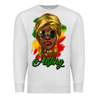 Oatmeal Heather i am black history Premium Sweatshirt - NancyCooperArtShop