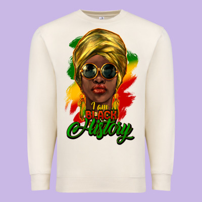 I Am Black History Premium Sweatshirt Designed By Nancycooperartshop