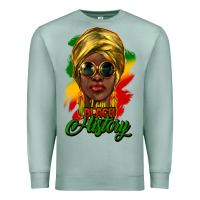 Seafoam i am black history Premium Sweatshirt - NancyCooperArtShop