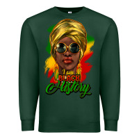 Sports Green i am black history Premium Sweatshirt - NancyCooperArtShop