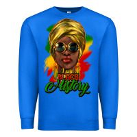 True Royal i am black history Premium Sweatshirt - NancyCooperArtShop