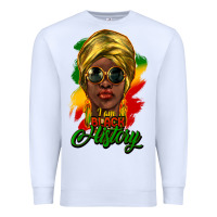 White i am black history Premium Sweatshirt - NancyCooperArtShop