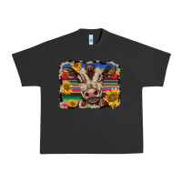 Pigment Black western background baby calf Urban Heavy Tee - BarkalooDesign