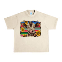 Sandshell western background baby calf Urban Heavy Tee - BarkalooDesign