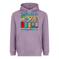 Lavender battery life of a teacher monday friday Heavyweight Hoodie - NancyCooperArtShop
