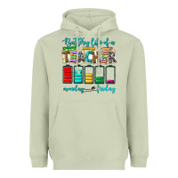 Matcha battery life of a teacher monday friday Heavyweight Hoodie - NancyCooperArtShop