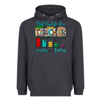 Smoke battery life of a teacher monday friday Heavyweight Hoodie - NancyCooperArtShop