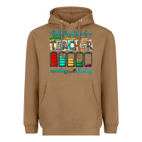 Toasted Coconut battery life of a teacher monday friday Heavyweight Hoodie - NancyCooperArtShop