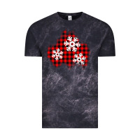 Cloud Black Christmas snowflakes patch Vintage Tee - AdoDesignShop