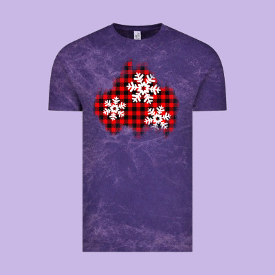 Christmas Snowflakes Patch Vintage Tee Designed By Adodesignshop