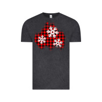 Vintage Black Christmas snowflakes patch Vintage Tee - AdoDesignShop