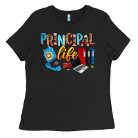 Black principal life Ladies Tee - Zillion Design Studio