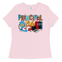Bubblegum Pink principal life Ladies Tee - Zillion Design Studio
