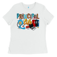 White principal life Ladies Tee - Zillion Design Studio