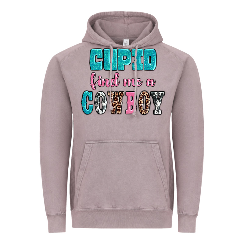 Cupid Find Me A Cowboy Vintage Hoodie by AdoDesignShop | Teevron
