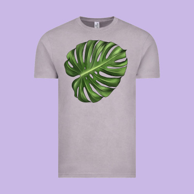 Monstera Leaf Vintage Tee Designed By Lillyallendesigns