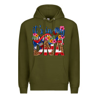 Army Green its in my dna puerto rico Premium Hoodie - texasbilliewilder