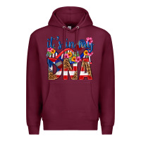 Burgundy its in my dna puerto rico Premium Hoodie - texasbilliewilder