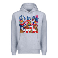 Heather Grey its in my dna puerto rico Premium Hoodie - texasbilliewilder