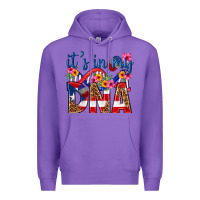 Purple its in my dna puerto rico Premium Hoodie - texasbilliewilder
