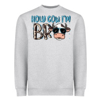 Heather Grey holy cow i'm bro Heavyweight Sweatshirt - MaliasSmallBusiness