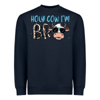 Navy holy cow i'm bro Heavyweight Sweatshirt - MaliasSmallBusiness