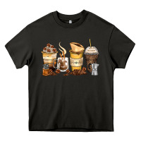 Asphalt coffee cups Heavy Core Tee - Zillion Design Studio
