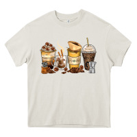 Cream coffee cups Heavy Core Tee - Zillion Design Studio
