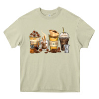 Mossy coffee cups Heavy Core Tee - Zillion Design Studio