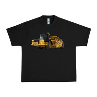 Black Wheel Tractor Scraper Urban Heavy Tee - LillyAllenDesigns