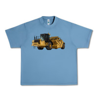 Pebble Blue Wheel Tractor Scraper Urban Heavy Tee - LillyAllenDesigns