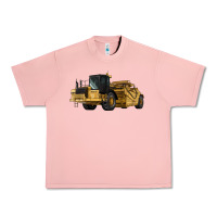 Salmon Wheel Tractor Scraper Urban Heavy Tee - LillyAllenDesigns