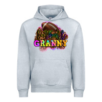 Heather Grey football granny Urban Hoodie - OliviaCreatesArt