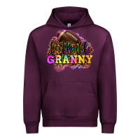 Mauve Wine football granny Urban Hoodie - OliviaCreatesArt