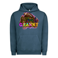 Pigment Midnight Navy football granny Urban Hoodie - OliviaCreatesArt