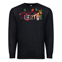 Black Dia De Los Muertos Premium Sweatshirt - texasbilliewilder