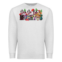 Oatmeal Heather Dia De Los Muertos Premium Sweatshirt - texasbilliewilder