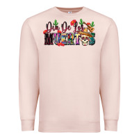 Pale Pink Dia De Los Muertos Premium Sweatshirt - texasbilliewilder