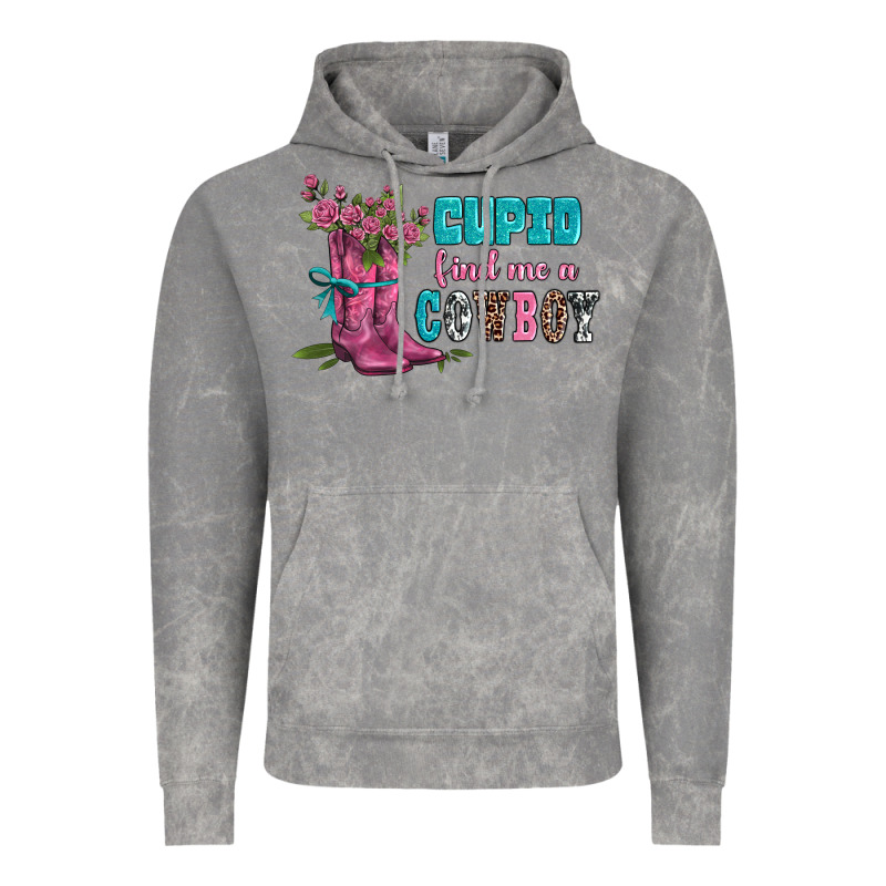 Velantines Day Cupid Find Me A Cowboy Vintage Hoodie by AdoDesignShop | Teevron