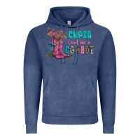 Vintage Denim velantines day cupid find me a cowboy Vintage Hoodie - AdoDesignShop