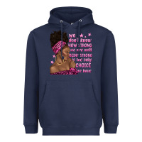 Navy afro woman cancer Heavyweight Hoodie - texasbilliewilder