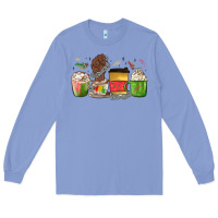 Colony Blue juneteenth coffee cups Long Sleeve Tee - MaliasSmallBusiness