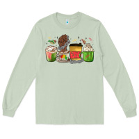Matcha juneteenth coffee cups Long Sleeve Tee - MaliasSmallBusiness