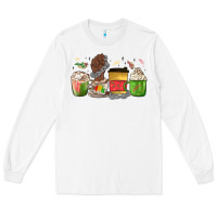 White juneteenth coffee cups Long Sleeve Tee - MaliasSmallBusiness
