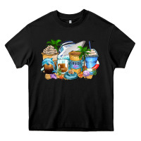 Black cruise life coffee cups Heavy Core Tee - Zillion Design Studio